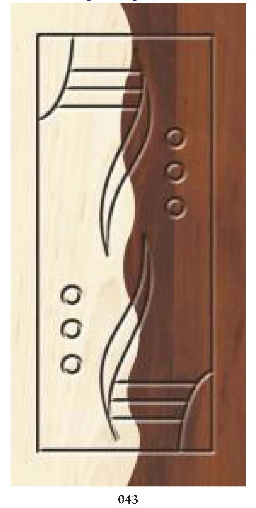 DOOR V BIT EDITION 4_Page_43 Decorative 2.5D Door CNC Design 43 - Image 1