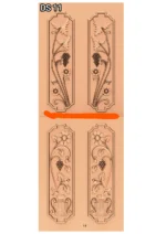 Modern 3D Double Door CNC Design Files 11