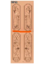 Modern 3D Double Door CNC Design Files 14