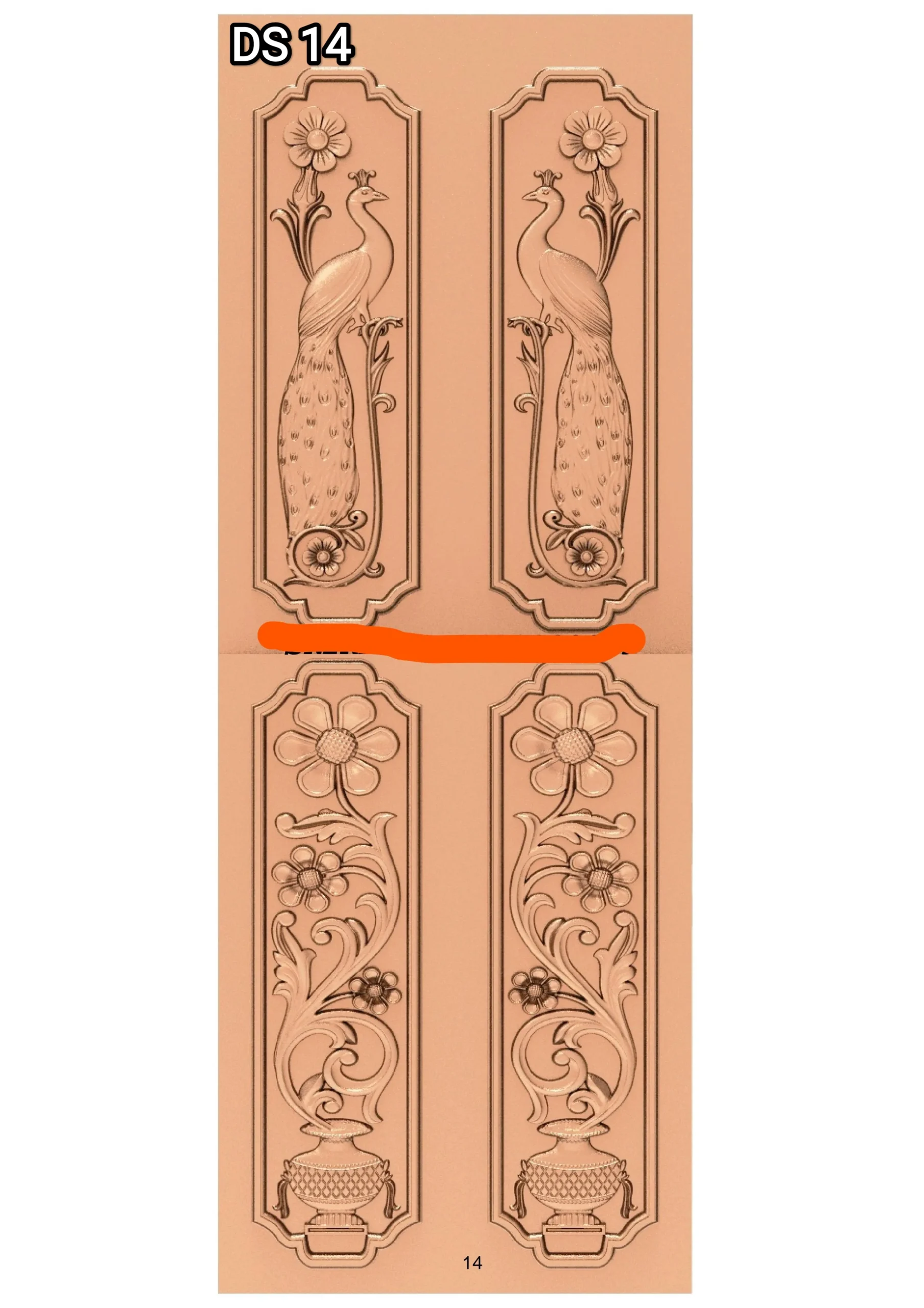 DOUBLE DOOR EDITION 3_Page_14 Modern 3D Double Door CNC Design Files 14 - Image 1