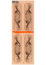 Modern 3D Double Door CNC Design Files 16