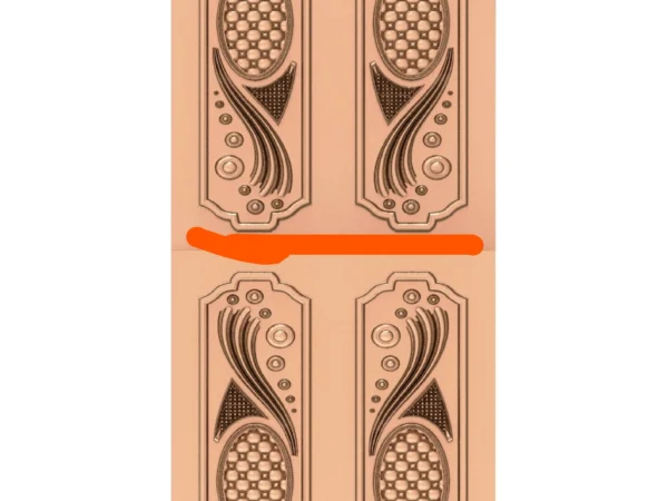 Modern 3D Double Door CNC Design Files 16