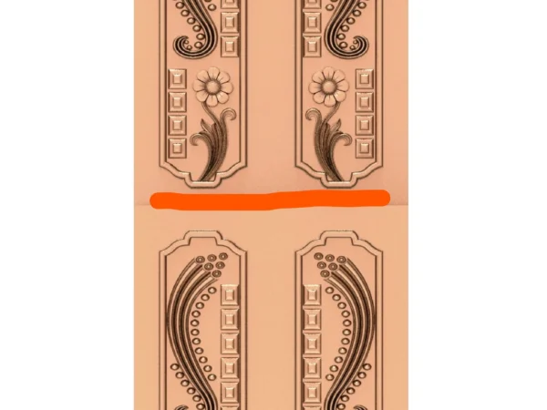 Modern 3D Double Door CNC Design Files 17