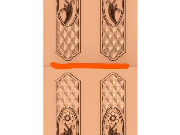 Modern 3D Double Door CNC Design Files 18