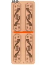 Modern 3D Double Door CNC Design Files 19