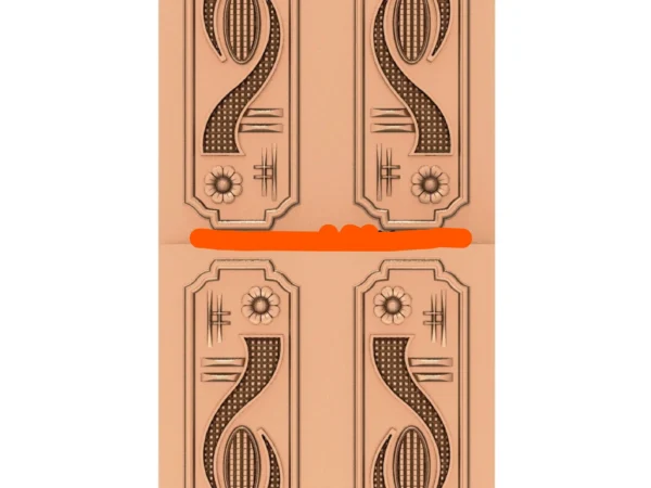 Modern 3D Double Door CNC Design Files 19