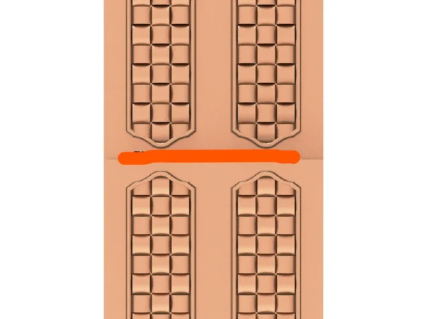 Modern 3D Double Door CNC Design Files 21
