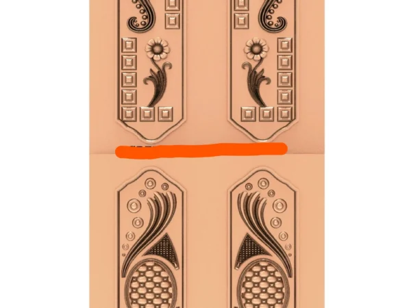 Modern 3D Double Door CNC Design Files 24