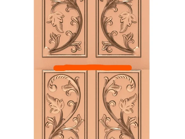 Modern 3D Double Door CNC Design Files 26
