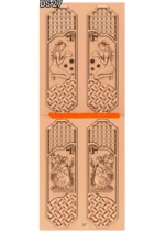 Modern 3D Double Door CNC Design Files 27