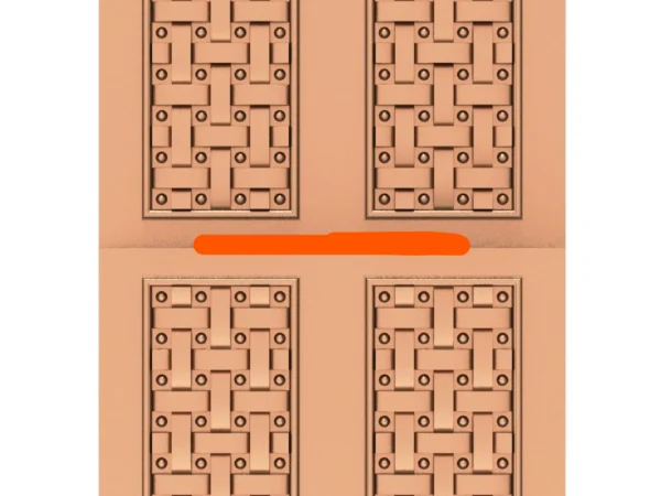 Modern 3D Double Door CNC Design Files 32