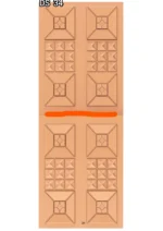 Modern 3D Double Door CNC Design Files 34