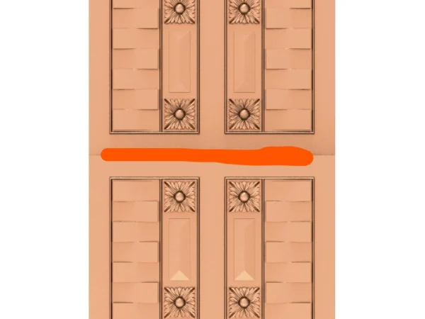 Modern 3D Double Door CNC Design Files 38