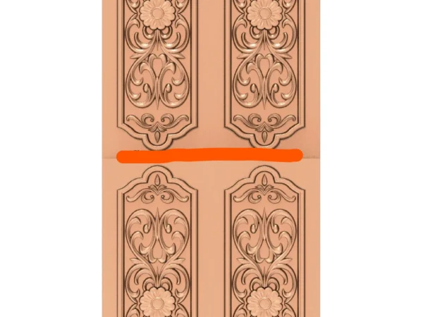 Modern 3D Double Door CNC Design Files 39