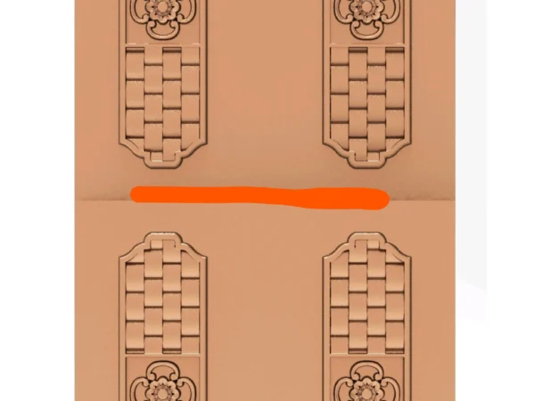 Modern 3D Double Door CNC Design Files 42