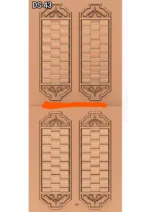 Modern 3D Double Door CNC Design Files 43