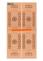 Modern 3D Double Door CNC Design Files 44