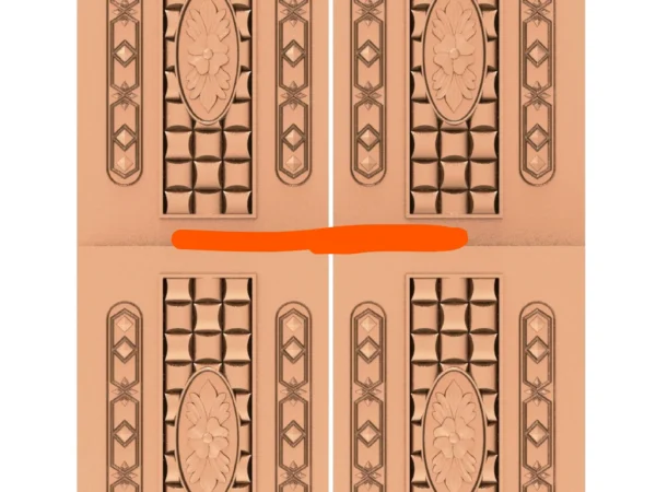 Modern 3D Double Door CNC Design Files 45