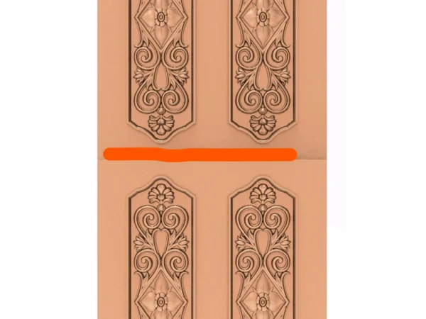 Modern 3D Double Door CNC Design Files 46