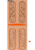 Modern 3D Double Door CNC Design Files 48