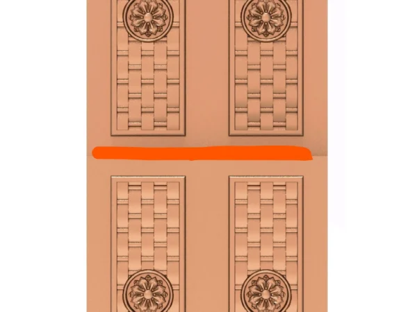 Modern 3D Double Door CNC Design Files 49
