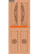 Modern 3D Double Door CNC Design Files 50