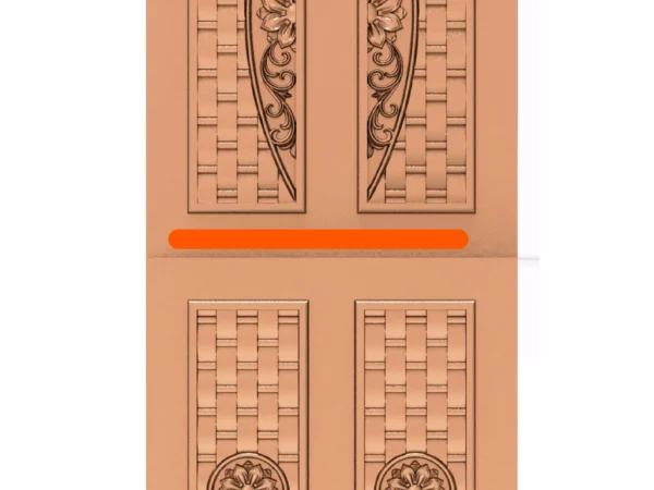 Modern 3D Double Door CNC Design Files 50