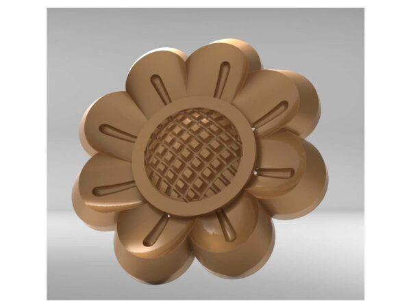 3D Flower CNC Design 1