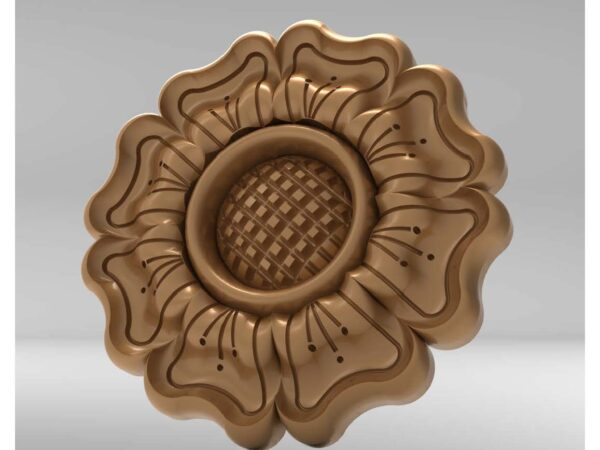 3D Flower CNC Design 5