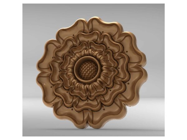 3D Flower CNC Design 8