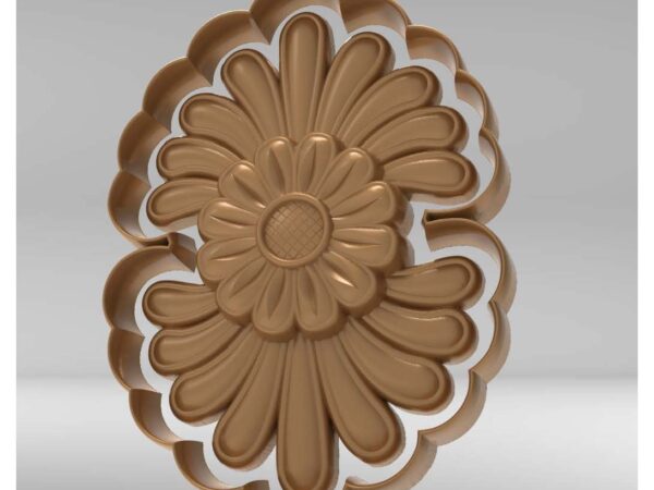 3D Flower CNC Design 12