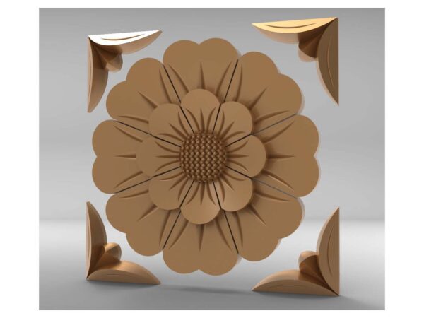3D Flower Design – CNC File 31