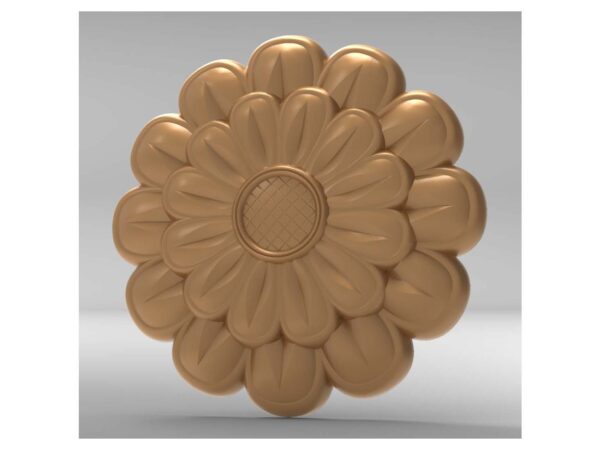 3D Flower Design – CNC File 37