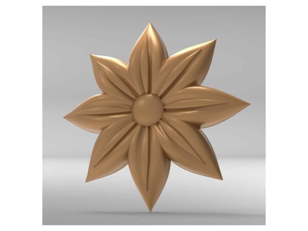 3D Flower Design – CNC File 40