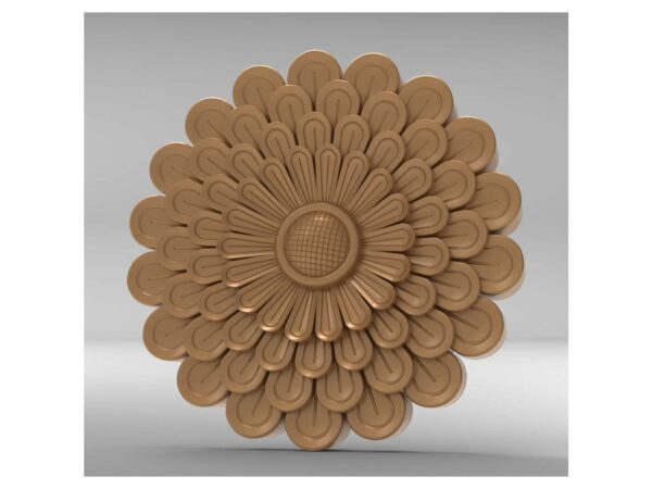 3D Flower Design – CNC File 44