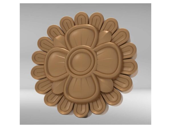 3D Flower Design – CNC File 47