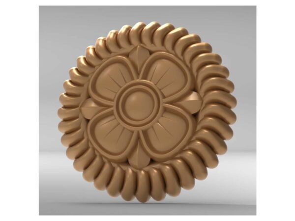 3D Flower Design – CNC File 48