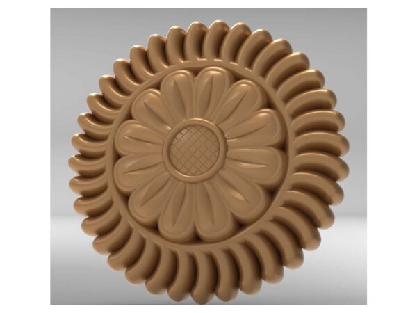 3D Flower Design – CNC File 49