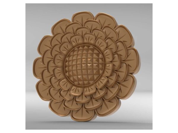 3D Flower Design – CNC File 51