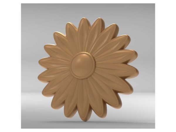 3D Flower Design – CNC File 52