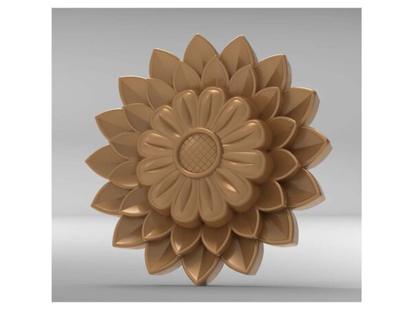 3D Flower Design – CNC File 53