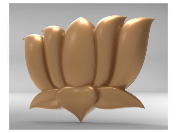 3D Flower Design – CNC File 54