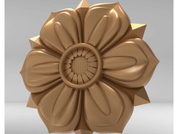 3D Flower Design – CNC File 57