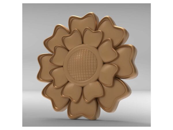 3D Flower Design – CNC File 59