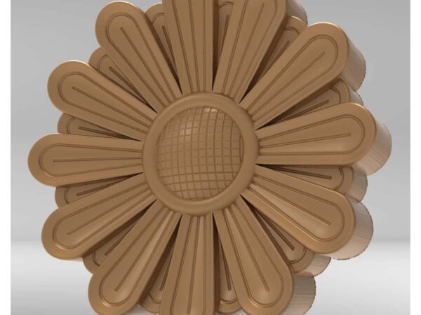 3D Flower Design – CNC File 61