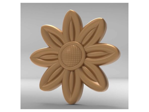 3D Flower Design – CNC File 63