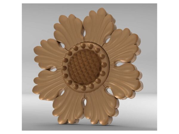 3D Flower Design – CNC File 73