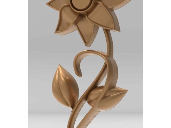 3D Flower Design – CNC File 74