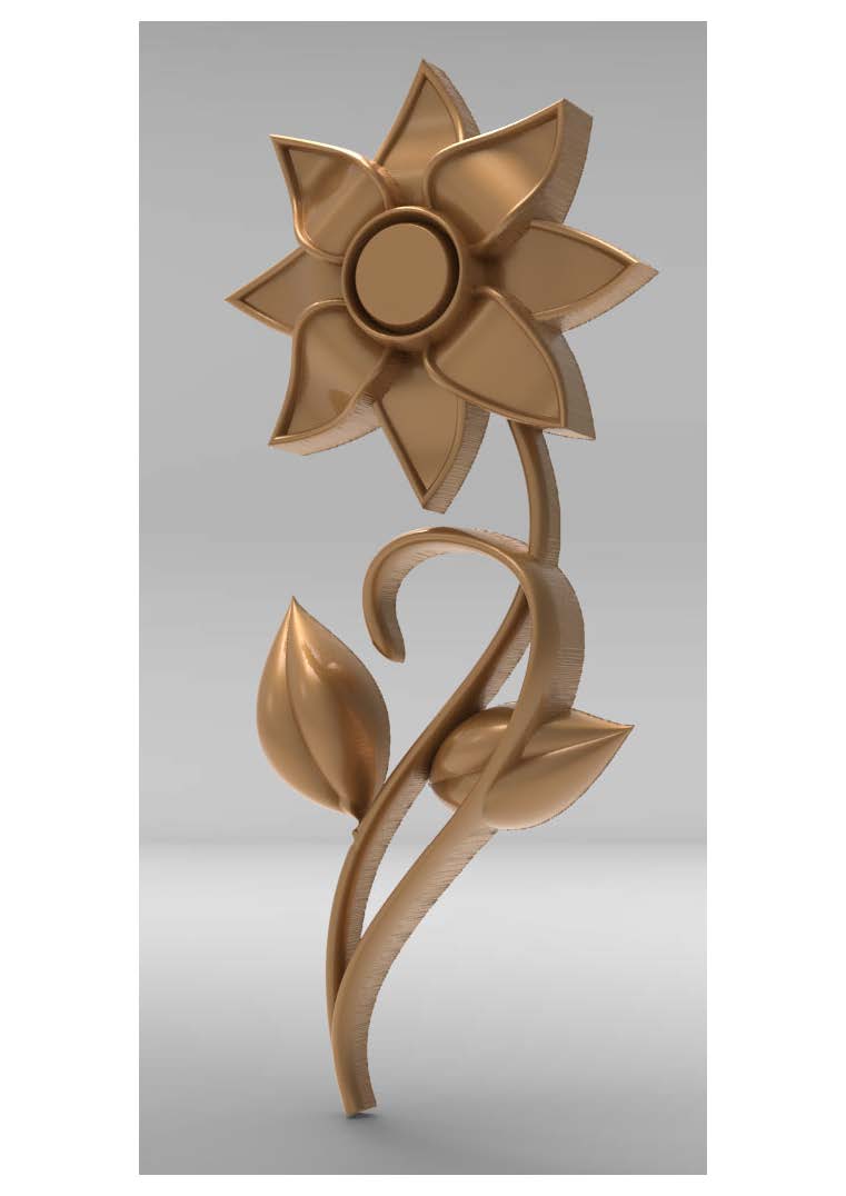 FLOWER EDITION 1_Page_074 3D Flower Design – CNC File 74 - Image 1