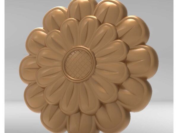 3D Flower Design – CNC File 82